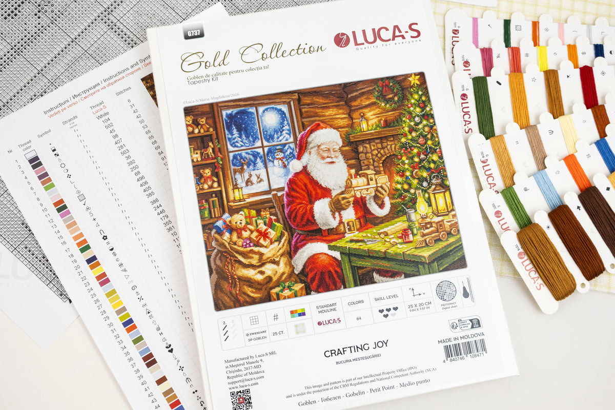 Set de brodat în goblen Luca-S GOLD - Bucuria Meșteșugăriei, G737
