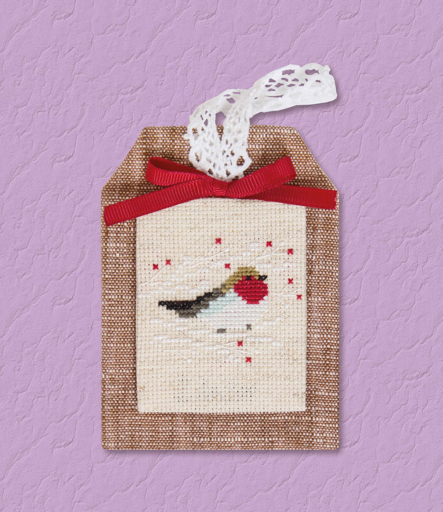 Jucarie de craciun, set de brodat - JK007