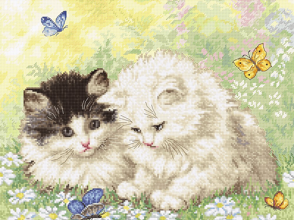 Set de broderie Letistitch - Ora de joacă de vară, Leti954