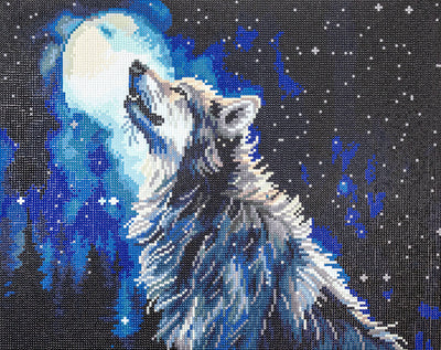 Set de pictură cu diamante înrămat LetiStitch - Midnight Snowfall, 481-005