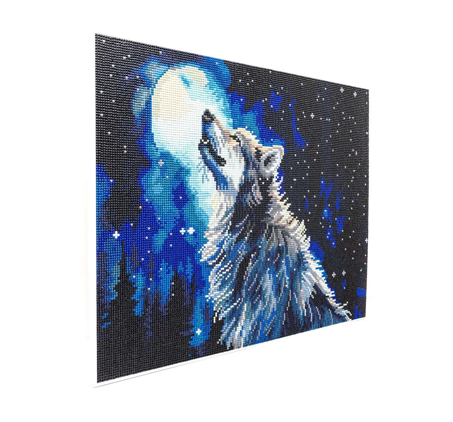 Set de pictură cu diamante înrămat LetiStitch - Midnight Snowfall, 481-005