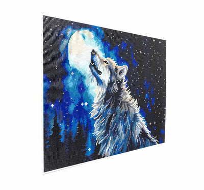 Set de pictură cu diamante înrămat LetiStitch - Midnight Snowfall, 481-005