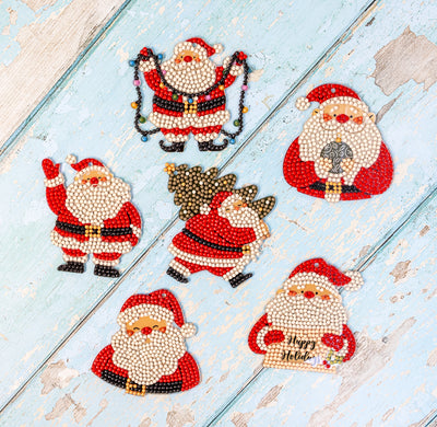 Set picturi cu diamante LetiStitch Ornaments - Santa Cheer, 481-388