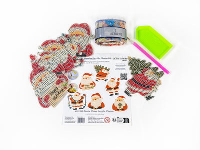 Set picturi cu diamante LetiStitch Ornaments - Santa Cheer, 481-388