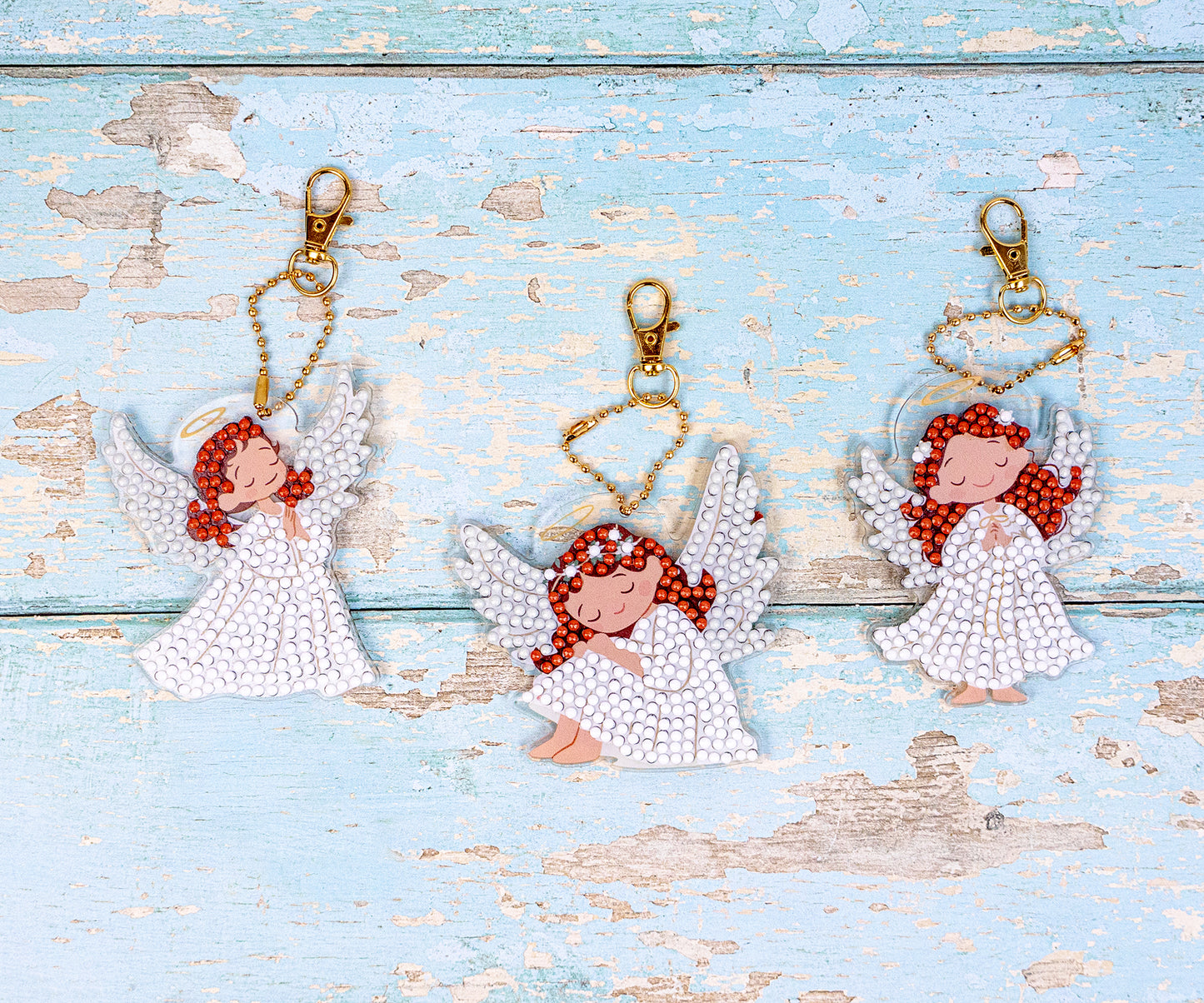 Set lanțuri cu pandantive din acril LetiStitch - Wings of Light, 481-470
