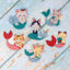 Set lanțuri cu pandantive din acril LetiStitch - Mermaid Cats, 481-494
