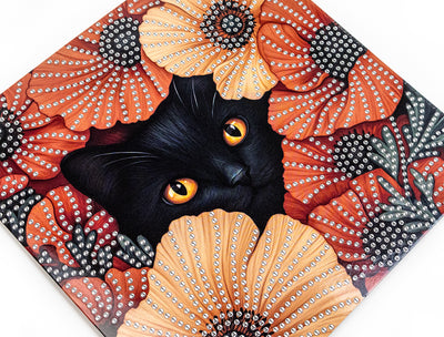 Set pictură cu diamante Card Kit LetiStitch - Poppy Eyes, 481-517