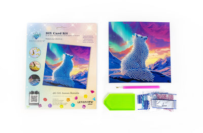 Set pictură cu diamante Card Kit LetiStitch - Aurora Borealis, 481-531