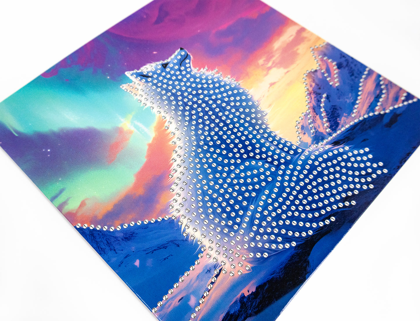 Set pictură cu diamante Card Kit LetiStitch - Aurora Borealis, 481-531