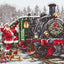 Set de brodat în cruciuliță Luca-S - B2397 Santa`s Express