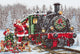 Set de brodat în cruciuliță Luca-S - B2397 Santa`s Express