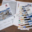 Set de brodat Luca-S în goblen Luca-S Gold - Santa's Express White, BU5038