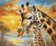 Set de brodat în cruciuliță Luca-S GOLD - Îmbrățișarea Girafei, BU5109
