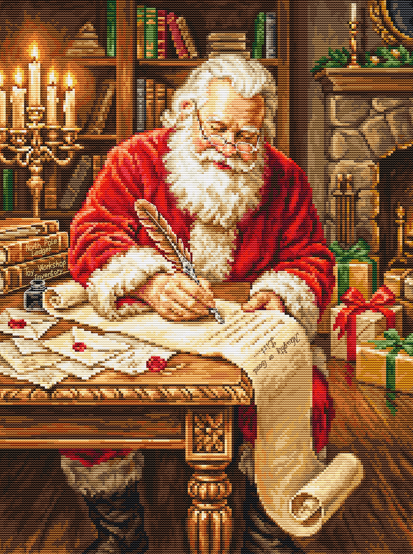 Set de brodat în cruciuliță Luca-S GOLD - Lista Magică, BU5112