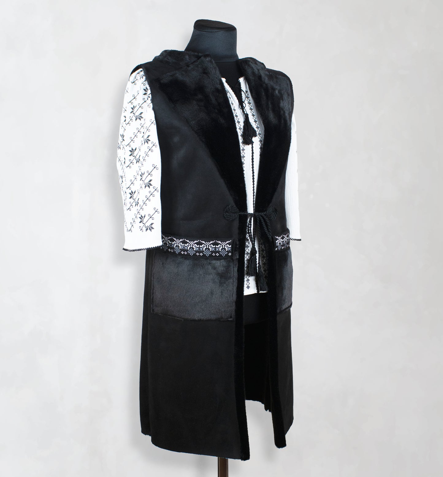 Cardigan negru iepure