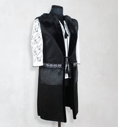 Cardigan negru iepure