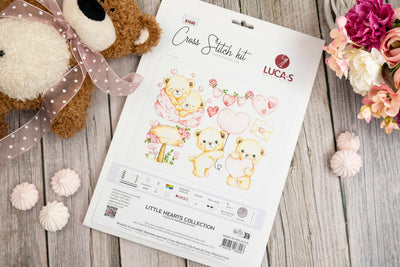 Set de brodat în cruciuliță Luca-S - Colecția Inimioarelor Mici, B1446