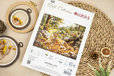 Set de brodat în cruciuliță Luca-S Gold - Dragostea Maternă, B734