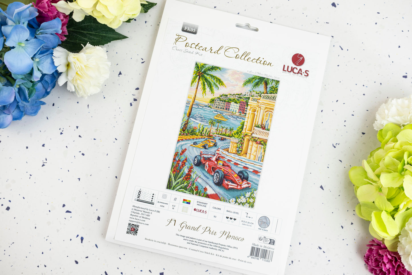 Set de brodat în cruciuliță Luca-S - F1 Grand Prix Monaco, PK05