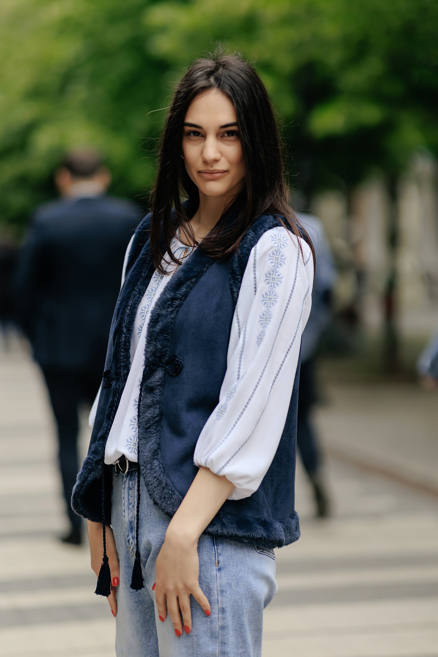 Etno - Modern - Bundiță Femei Clasică - BC2 -cul. albastru