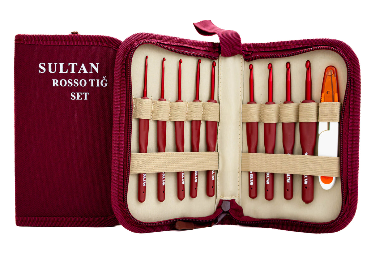 Set croșete cu mâner 9 buc