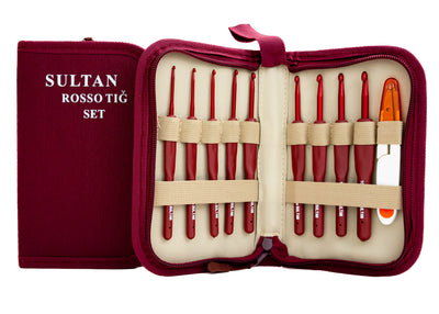 Set croșete cu mâner 9 buc / Sultan