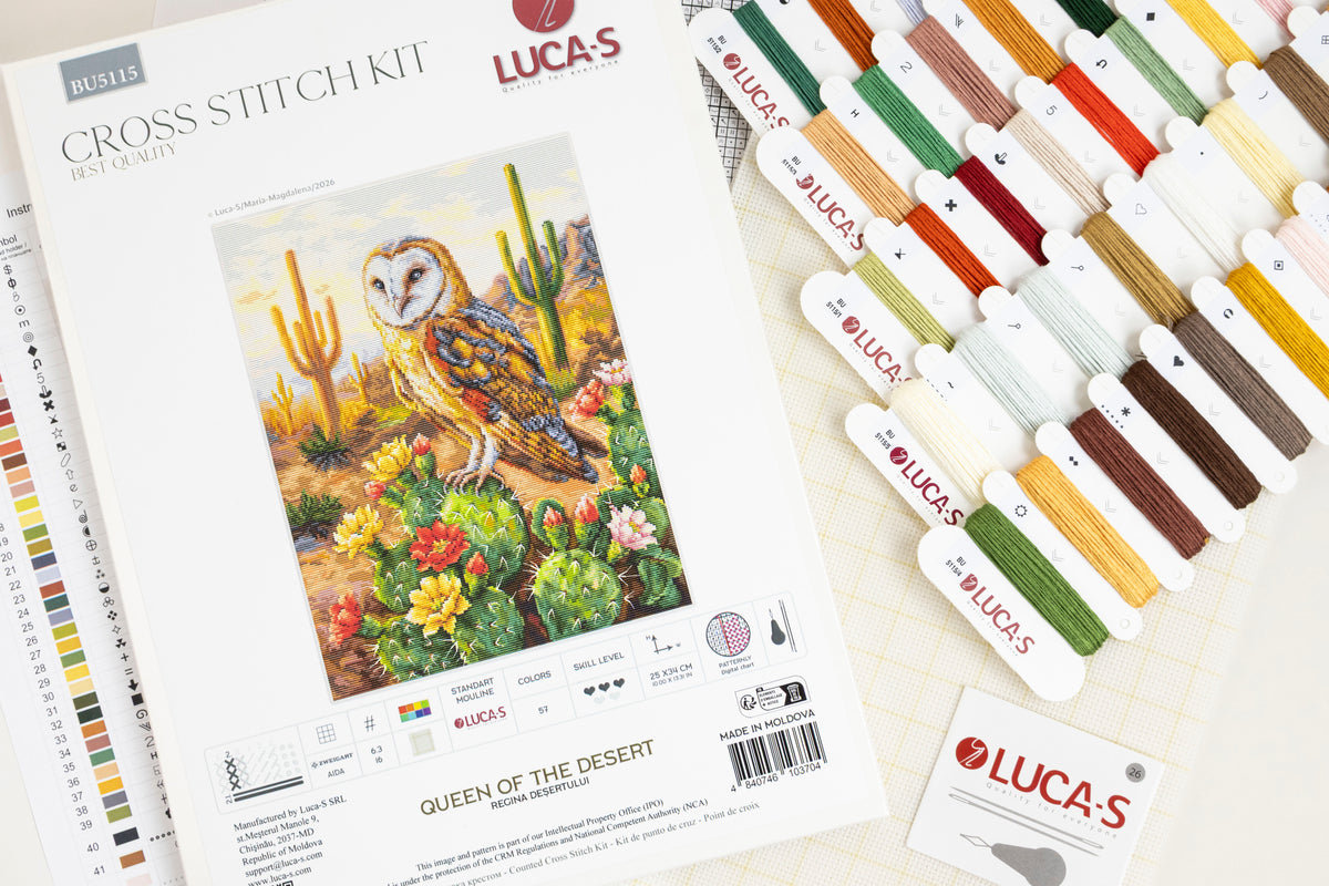 Set de brodat în cruciuliță Luca-S - Regina Deșertului, BU5115