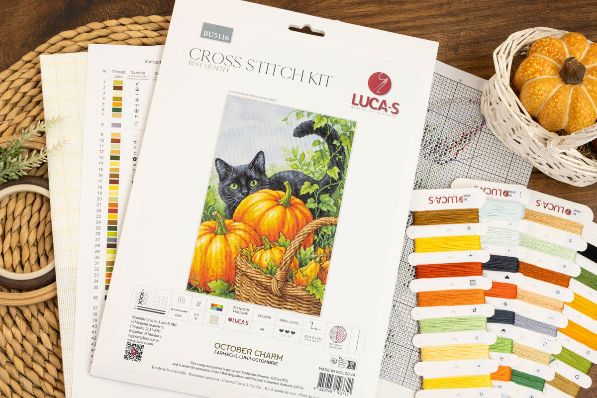 Set de brodat în cruciuliță Luca-S - Farmecul Lunii Octombrie, BU5116