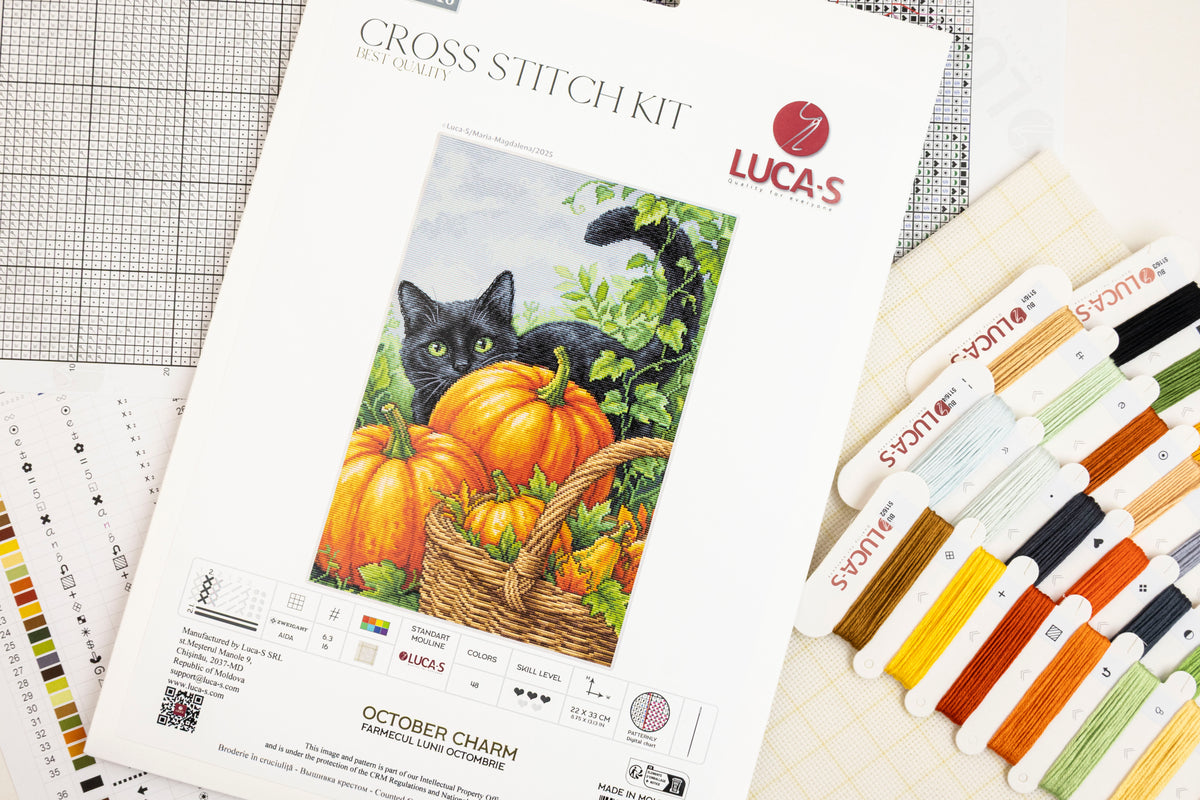 Set de brodat în cruciuliță Luca-S - Farmecul Lunii Octombrie, BU5116