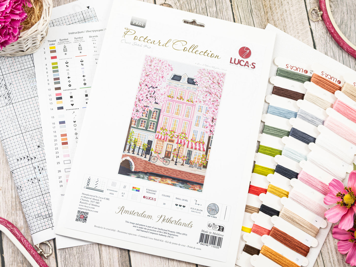 Set de brodat în cruciuliță Luca-S - Amsterdam, Netherlands, PK01