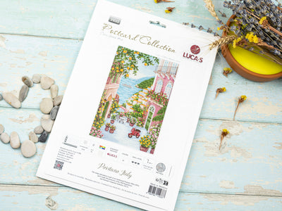 Set de brodat în cruciuliță Luca-S - Positano,Italy, PK02
