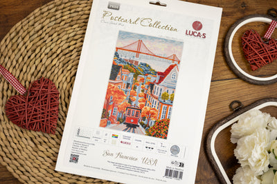 Set de brodat în cruciuliță Luca-S - San Francisco,USA, PK04