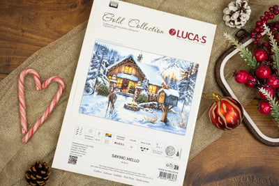 Set de brodat în goblen Luca-S Gold - Vă Salut , G733