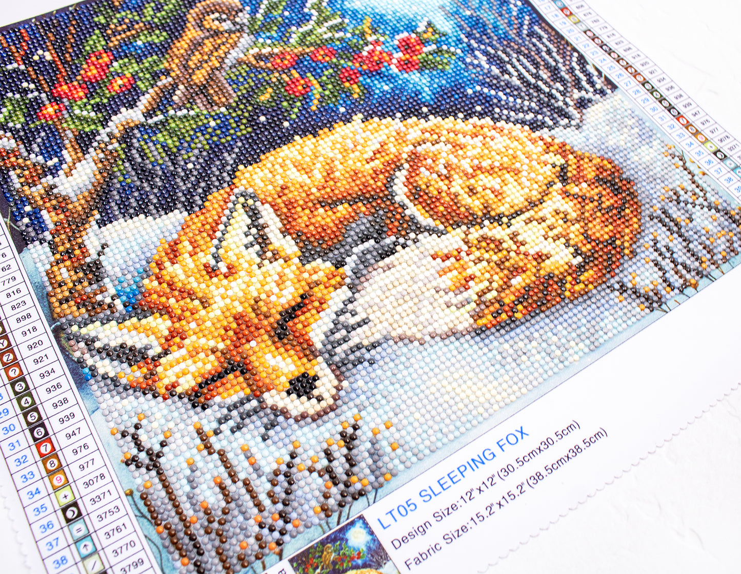 Set pictură cu diamante LetiStitch - Sleeping Fox, LT05