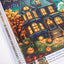 Set pictură cu diamante LetiStitch - Halloween House, LT06