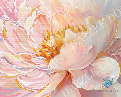 Set pictură cu diamante LetiStitch - Floral Grace, LT09