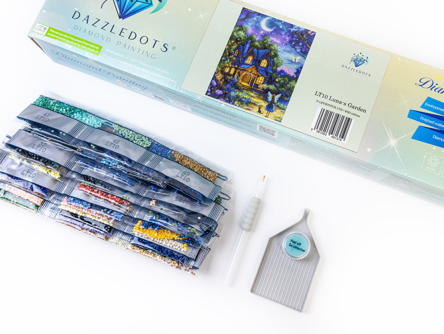 Set pictură cu diamante LetiStitch - Luna’s Garden, LT10