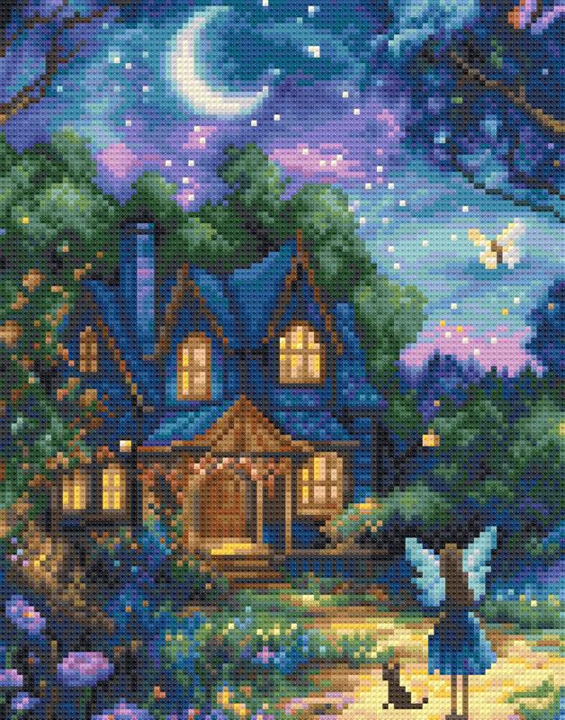 Set pictură cu diamante LetiStitch - Luna’s Garden, LT10