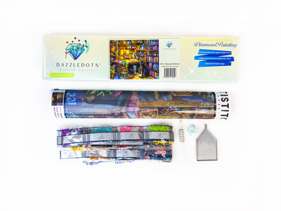 Set pictură cu diamante LetiStitch - Charmed Library, LT11