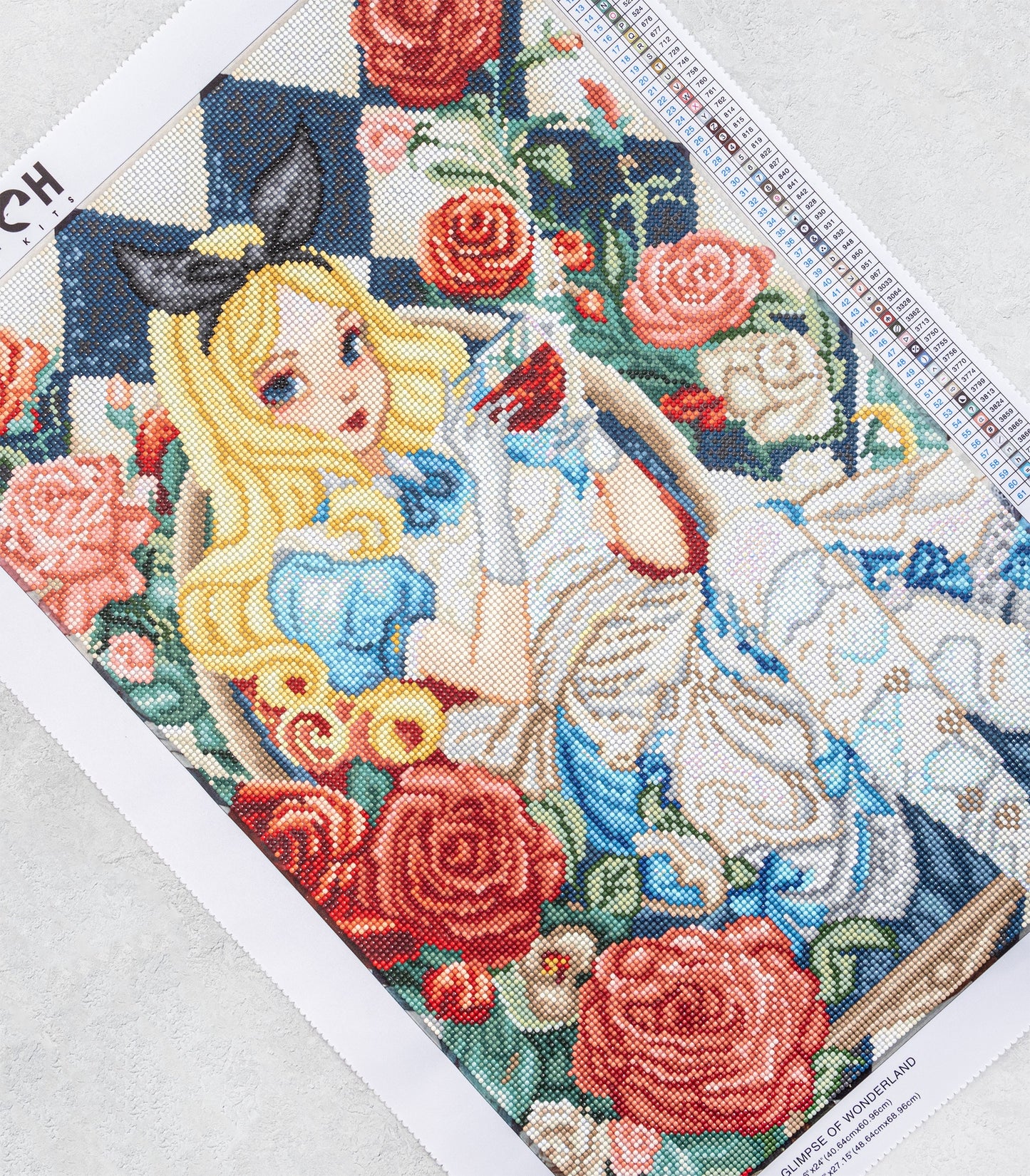 Set pictură cu diamante LetiStitch - A Glimpse of Wonderland, LT12