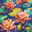 Set pictură cu diamante LetiStitch - Water Lily, LT21