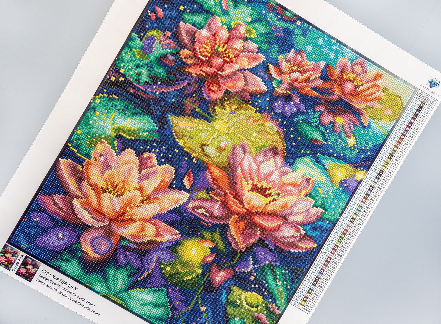 Set pictură cu diamante LetiStitch - Water Lily, LT21