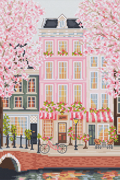 Set de brodat în cruciuliță Luca-S - Amsterdam, Netherlands, PK01