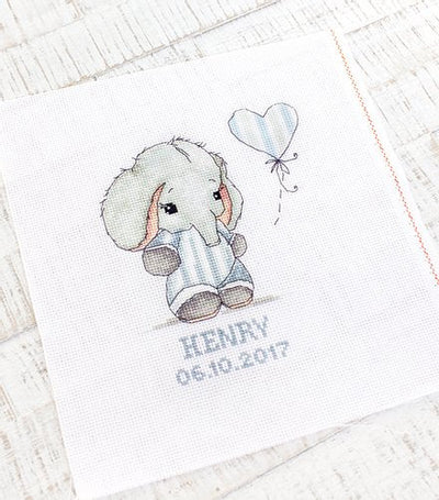 Set de brodat în cruciuliță Luca-S - B1134 Baby Boy