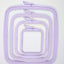 Nurge de plastic patrat Pastel Violet, 300