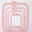 Nurge de plastic patrat Pastel Roz, 300R