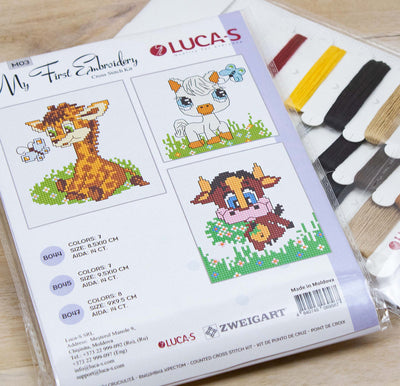 Set de brodat în cruciuliță Luca-S - Prima mea broderie, M03