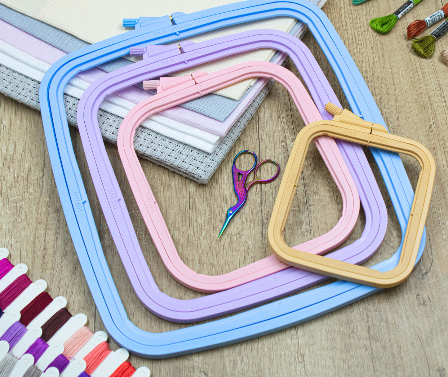 Nurge de plastic patrat Pastel Violet, 300