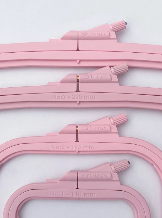 Nurge de plastic patrat Pastel Roz, 300R
