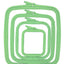 Nurge de plastic patrat Verde, 300V